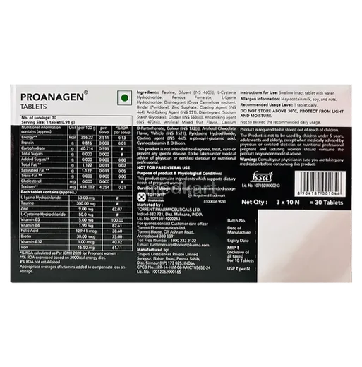 proanagen tablet 10's